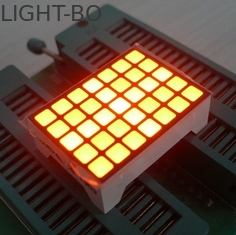 Amarillee la pantalla cuadrada de la matriz de 14 pernos LED, prenda impermeable de la matriz de 5x7 LED