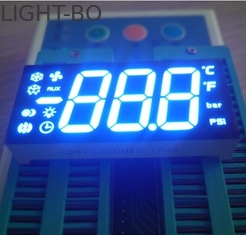 7 tridigitales modificados para requisitos particulares dividen la pantalla LED en segmentos las dimensiones externas de 47 x 22 x 9 milímetros