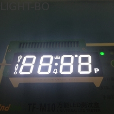 Pantalla LED del segmento del dígito 7 de la cara negra 4 ultra blanca para la cocina de gas