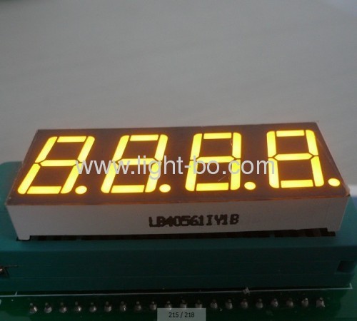 dígito 4 pantalla LED común blanca ultra brillante del segmento del ánodo 7 de 0,56 pulgadas