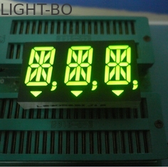 Pantalla LED alfanumérica verde del segmento del Triple-dígito 14 para el tablero de instrumentos 14.2m m
