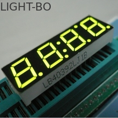 Pantalla LED roja del segmento del dígito 7 del amarillo 4 para el reloj 500m m del contador de tiempo