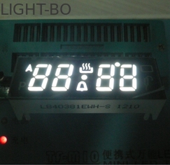 Pantalla LED de encargo del Pin de /SMD de la INMERSIÓN, blanco puro común de la exhibición de segmento del cátodo 7