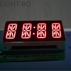 4 rojo brillante de la pantalla LED alfanumérica del segmento del dígito 7 para el tablero de instrumentos
