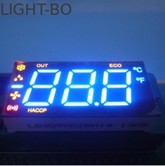 Pantalla LED de segmento multi del dígito siete del triple del color 0.50lnch para calentar tiempo duradero común del ánodo CC/CA