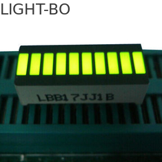 La barra ligera del amarillo 10 LED, el segmento grande 10 llevó la exhibición 25,4 x 10,1 x 7.9m m