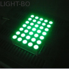 Las luces LED puras de la matriz de punto del verde 5x7 3m m que mueven el mensaje firman