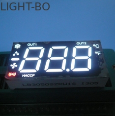 Calefacción apta multiplexada pantalla LED de encargo triple del segmento del dígito 7/control de enfriamiento