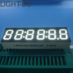 6 pantalla LED del segmento del dígito 7, reloj ultra brillante Diplay del blanco LED 0,36 pulgadas