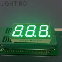 Pantalla LED de segmento pura del dígito siete del verde 3 0,56&quot; para el tablero de instrumentos