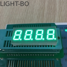 Pantalla LED pura del segmento del verde 7 intensidad luminosa del dígito de 0,4 pulgadas 4 alta