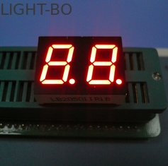 Ángulo de visión amplio multiplexado del dígito siete de segmento del dígito dual dual de la pantalla LED para el indicador del reloj