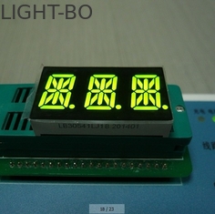 Pulgadas a todo color del dígito 14 de la pantalla LED triple ambarina estupenda del segmento 0,56 para el indicador de Digitaces