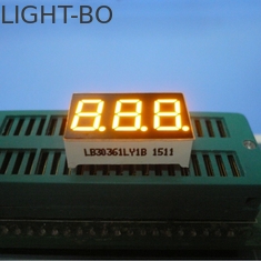 Color triple del amarillo de la pantalla LED del segmento del dígito 7 para el horno eléctrico/la microonda