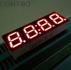 Funcionamiento del establo de la intensidad luminosa de la exhibición del reloj del segmento LED del dígito siete de 0,8 pulgadas 4 alto