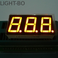 Ánodo común de la pantalla LED del segmento de la polaridad 3digit 7 de CC/CA dimensión externa de 37,6 x de 19m m