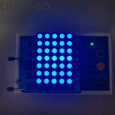 14 pantalla LED azul brillante de los pernos 635nm 100mcd 5x7 Dot Matrix