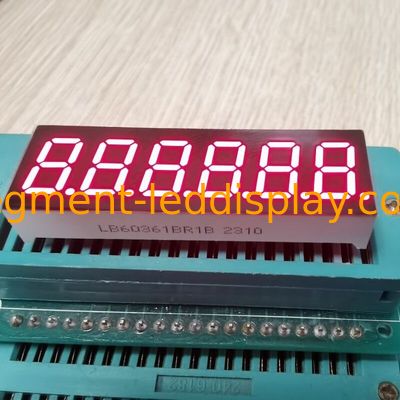 Un buen precio. Pantalla LED amarilla de 6 dígitos de 0,36 pulgadas de 7 segmentos, ampliamente utilizada para el panel de instrumentos en línea