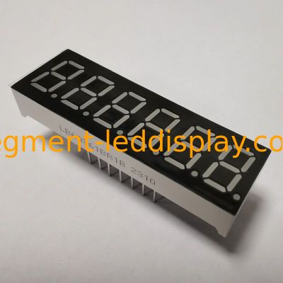 Un buen precio. Pantalla LED de 7 segmentos de 0,36 pulgadas de 6 dígitos naranja, ampliamente utilizada para el panel de instrumentos en línea
