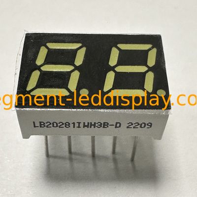Un buen precio. 2 dígitos7 Segmento LED Super Brillante Blanco Anodo Común para electrodomésticos en línea