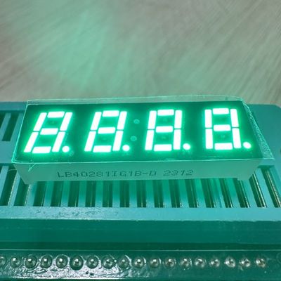 Un buen precio. Display verde de 4 dígitos de 7 mm LED con 7 segmentos de ánodo común para el controlador de temperatura en línea