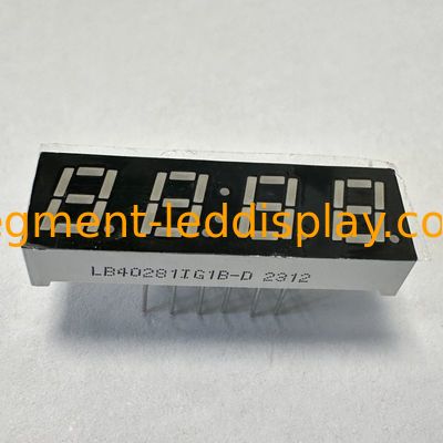 Un buen precio. Pantalla LED de 7 segmentos de 4 dígitos Cátodo común verde puro para temperatura y humedad en línea