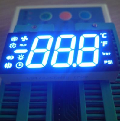Un buen precio. Ultra azul brillante personalizado Triple Digit 7 Segment LED Display Anodo común para el control del refrigerador en línea