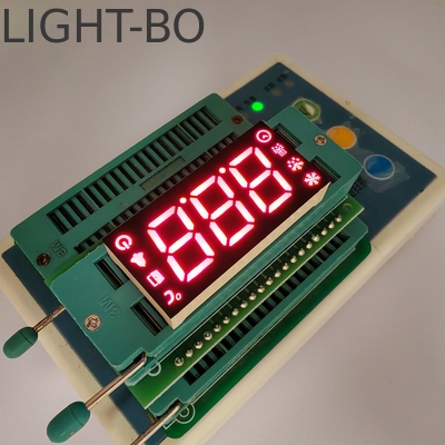 Un buen precio. Display LED de 7 segmentos de cátodo común de 3 dígitos rojo para controlador de refrigerador en línea