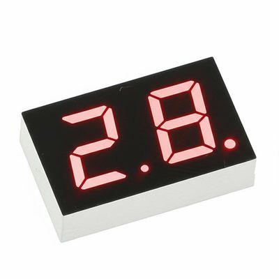 Un buen precio. Pantalla LED de 7 segmentos de 2 dígitos de alto brillo rojo hecha a medida de 7 mm con cátodo común para electrodomésticos en línea