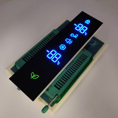 Un buen precio. Pantalla LED ultra azul/verde de 7 segmentos para controladores de refrigerador en línea