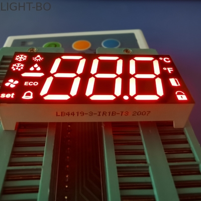 Un buen precio. Ánodo común triple 100mcd 17m m pantalla LED de 7 segmentos en línea