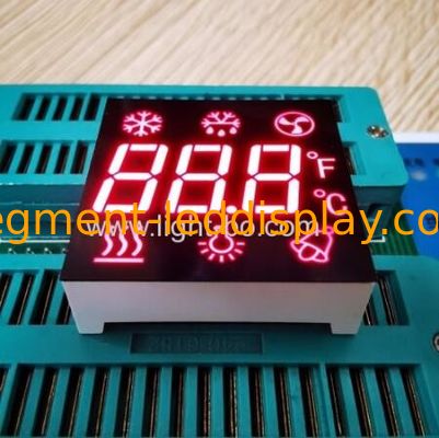 Un buen precio. Ultra rojo personalizado de 7 segmentos de pantalla LED de tres dígitos Anodo común para el control de refrigeradores en línea