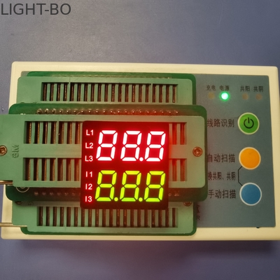 Un buen precio. Dígito bicolor 3 de la fila 8.6m m de la altura 7 de la pantalla LED doble del segmento en línea