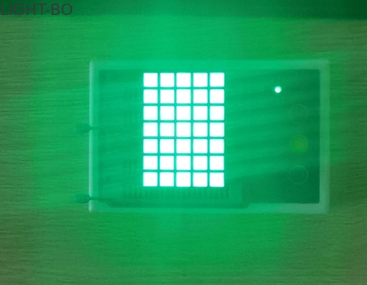 Un buen precio. Pegamento transparente de la pantalla LED verde pura de 200mcd 5x7 Dot Matrix en línea