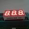 0,39&quot; pantalla LED común del segmento del ánodo 7 del dígito del triple para el indicador del panel de Intrument