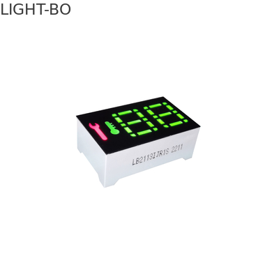 2 ánodo común modificado para requisitos particulares de la pantalla LED del segmento del dígito 7 para el indicador industrial de la temperatura