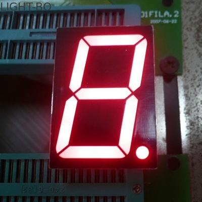 Un buen precio. Display LED de segmento súper rojo con ánodo común de 2,3 pulgadas con un solo dígito de 7 segmentos en línea