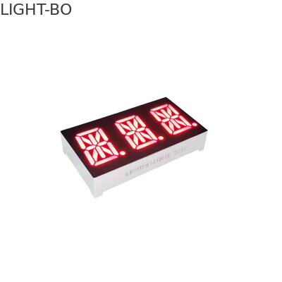 calidad Ánodo común del dígito 0.54inch 14 de la pantalla LED triple roja estupenda del segmento para el tablero de instrumentos Fábrica