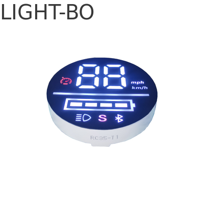 Diámetro circular de encargo de la pantalla LED 35m m del color blanco brillante estupendo para Electromobile