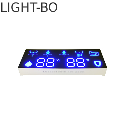 4 pantalla LED de la aduana del dígito 20mA 9.8m m para el retrete elegante