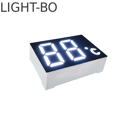 2 intensidad luminosa ultra brillante del color 120-140mcd del blanco LED de la pantalla LED del segmento del dígito 7