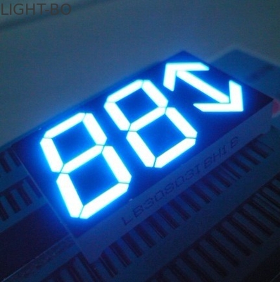 Pantalla LED de segmento de encargo del dígito siete de la flecha 3 para el indicador de posición de elevador 0,8 pulgadas