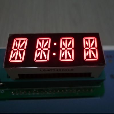 Un buen precio. Pantalla LED alfanumérica de 7 segmentos y 4 dígitos, rojo brillante, 14 segmentos, para panel de instrumentos en línea