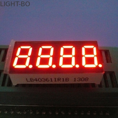 El segmento brillante estable del dígito 7 del rojo 4 del funcionamiento 0.36lnch Supe llevó la exhibición para el indicador de humedad
