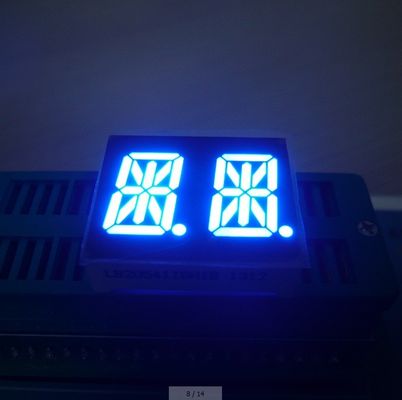 Un buen precio. 0.54 pulgadas 2 dígitos 7 segmentos de pantalla LED alfanumérica Anodo común Ultra azul brillante en línea