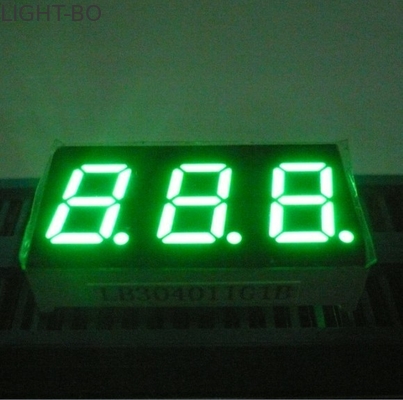 Un buen precio. Display LED de 7 segmentos de color verde puro de tres dígitos con cátodo común en línea