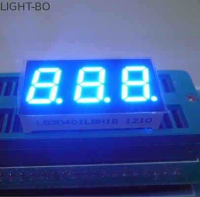 Ultra azul brillante 7 Segmento de pantalla LED numérica de 3 dígitos Anodo común
