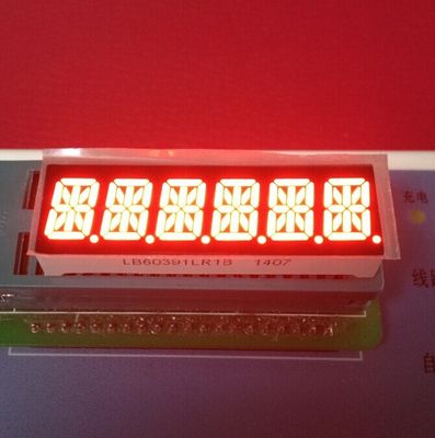 Un buen precio. Super Rojo Brillante 6 dígitos 10mm 14 Segmento LED Display Anodo Común Para Taximómetro en línea