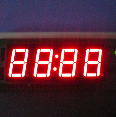 Un buen precio. Pantalla LED de 7 segmentos de 4 dígitos de 14,2 mm (0,56 pulgadas) Ánodo/Cátodo Común Rojo Brillante para Panel de Instrumentos en línea