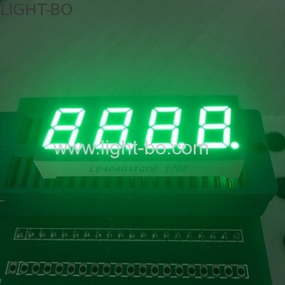 7 de cuatro cifras dividen la pantalla LED en segmentos numérica verde puro de 0,4 pulgadas para el control de la temperatura